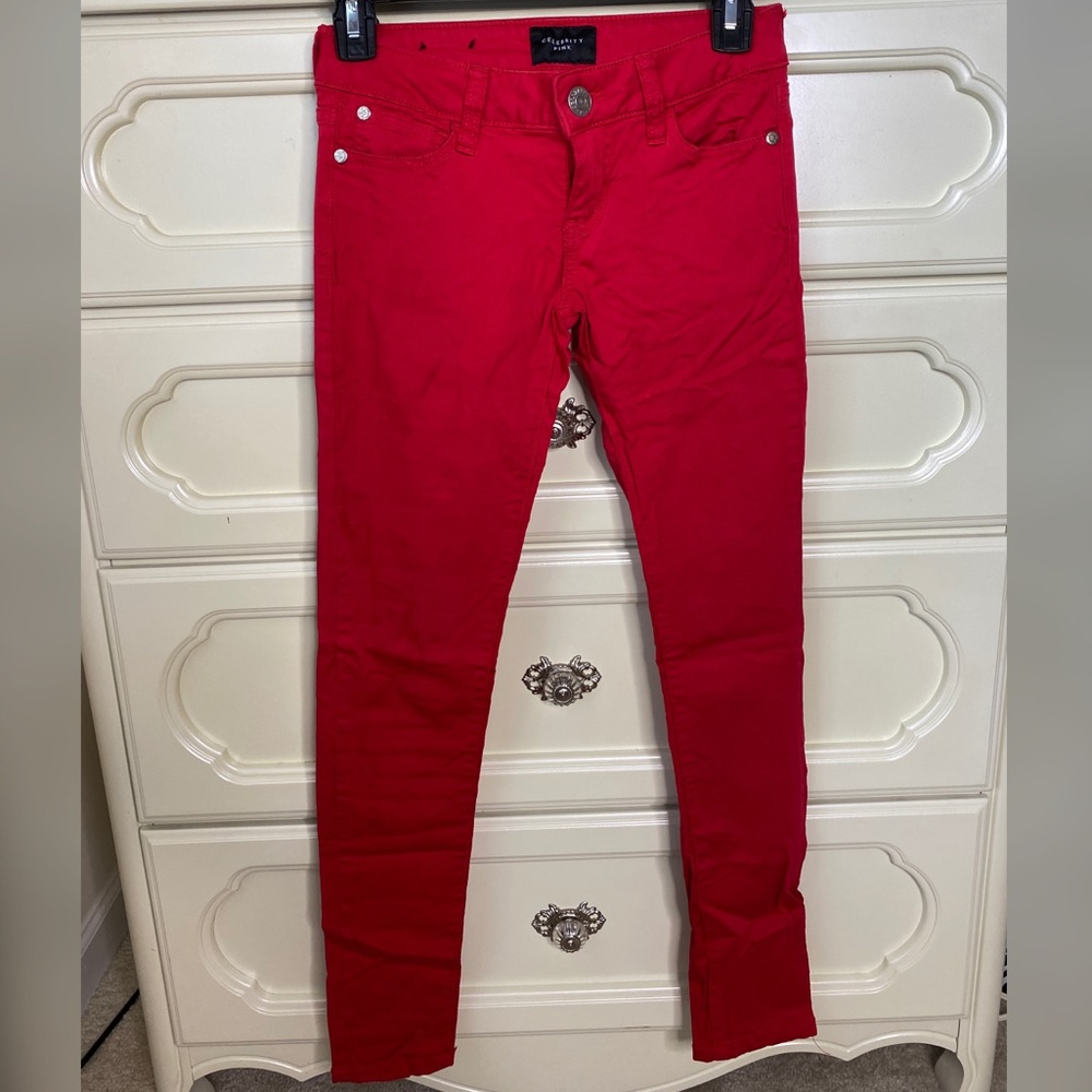 Red Skinny Jeans